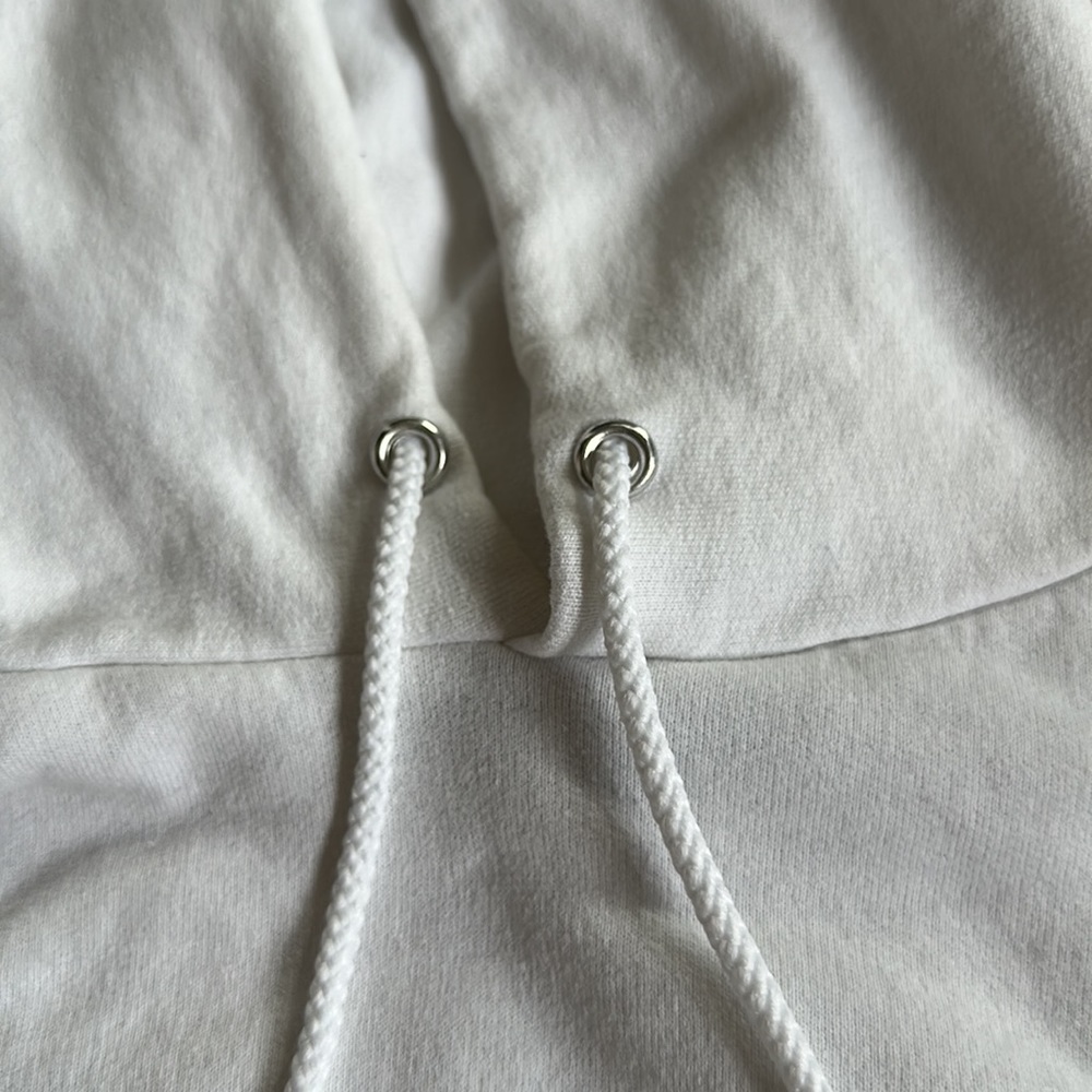 Champion White Reverse Weave Hoodie - Picture 4 of 6